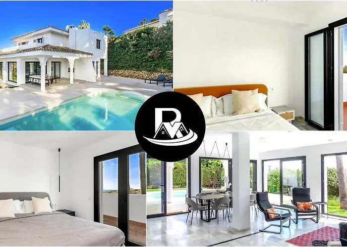 4 Bdrms Charming 3 Palms Villa In Elviria, Sea Views!